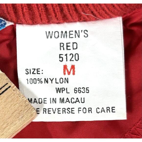 Vtg Woolrich Teton Red Windbreaker Jacket Removable Hood Women's Medium USA - Picture 7 of 10